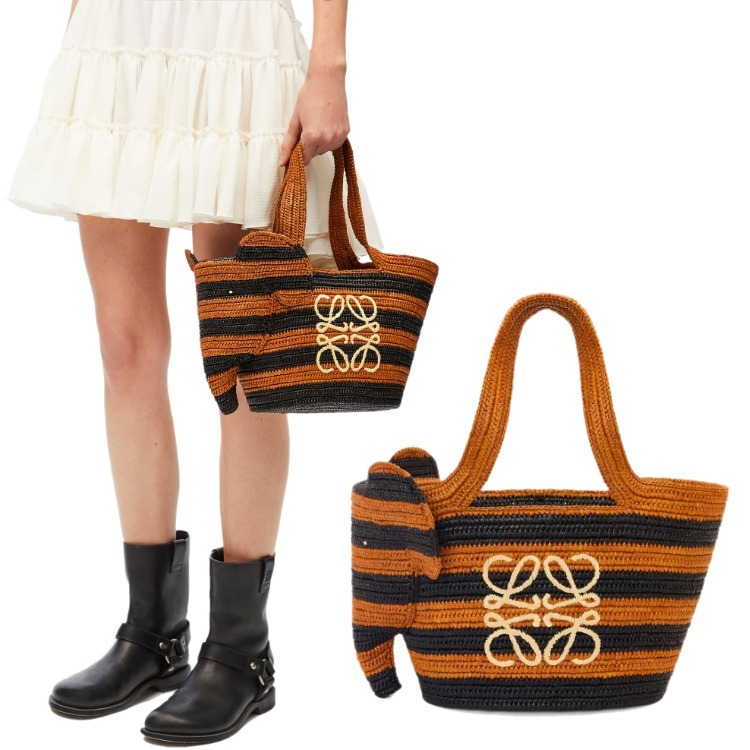 LOEWE☆スモール エレファント バスケットバッグ トートバッグ
