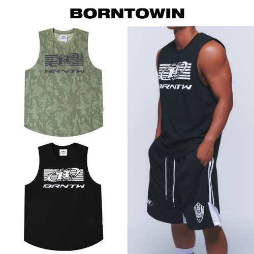 ★2024SS新作★BORN TO WIN★BIG LOGO COMFORT FIT SLEEVELESS