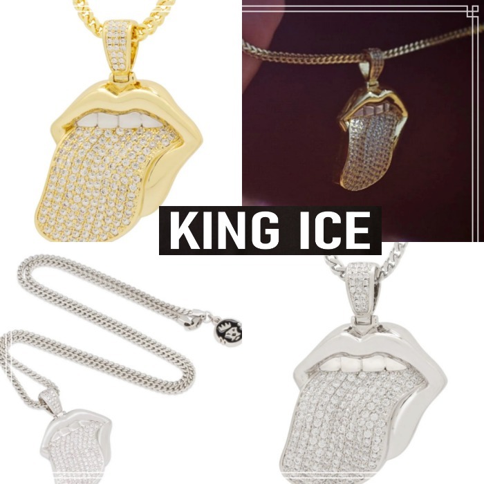 【King Ice】TONGUE OF DESIRE ネックレス 2色