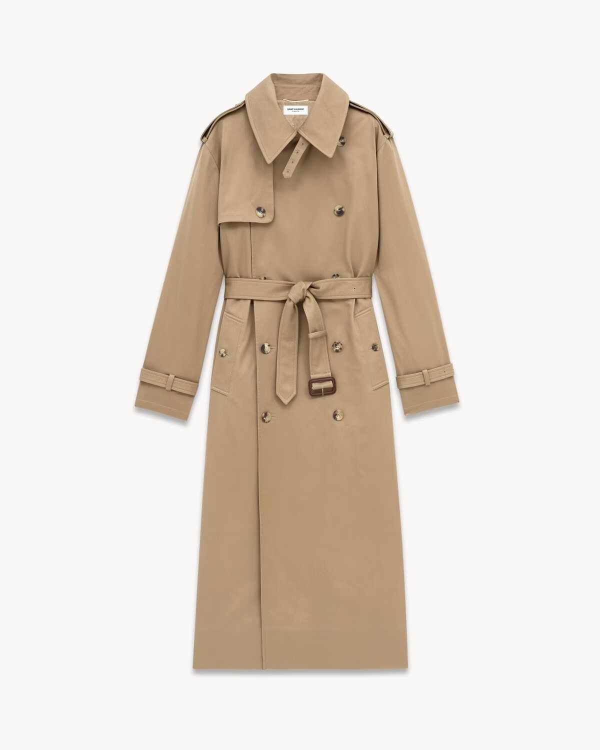 Saint Laurent FALL24《トレンチコート》コットンサージ 直営店