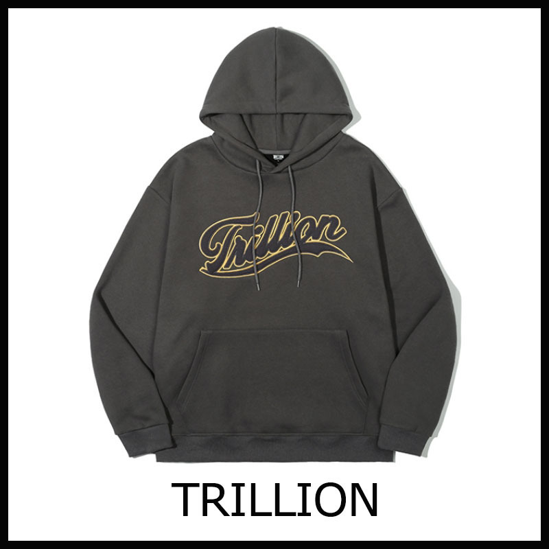 ☆TRILLION☆APPLIQUE TEAM LOGO GRAPHIC HOODIE