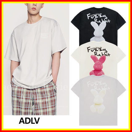 [ADLV]DOODLE FUZZY RABBIT SHORT SLEEVE T-SHIRT/追跡付