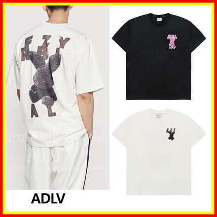 [ADLV]FUZZY FONT RABBIT SHORT SLEEVE T-SHIRT /追跡付