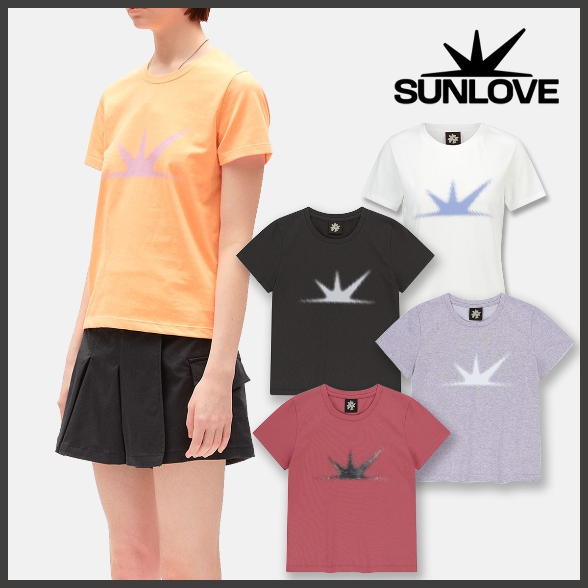 ★SUNLOVE★韓国大人気★W DAYBREAK TEE★2カラー★Tシャツ