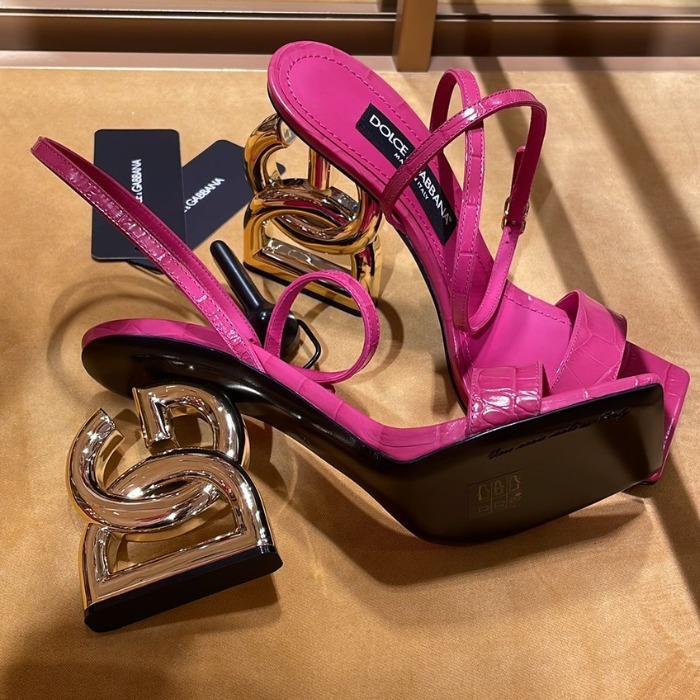 希少 DOLCE&GABBANA ドルガバ DG ヒール サンダル