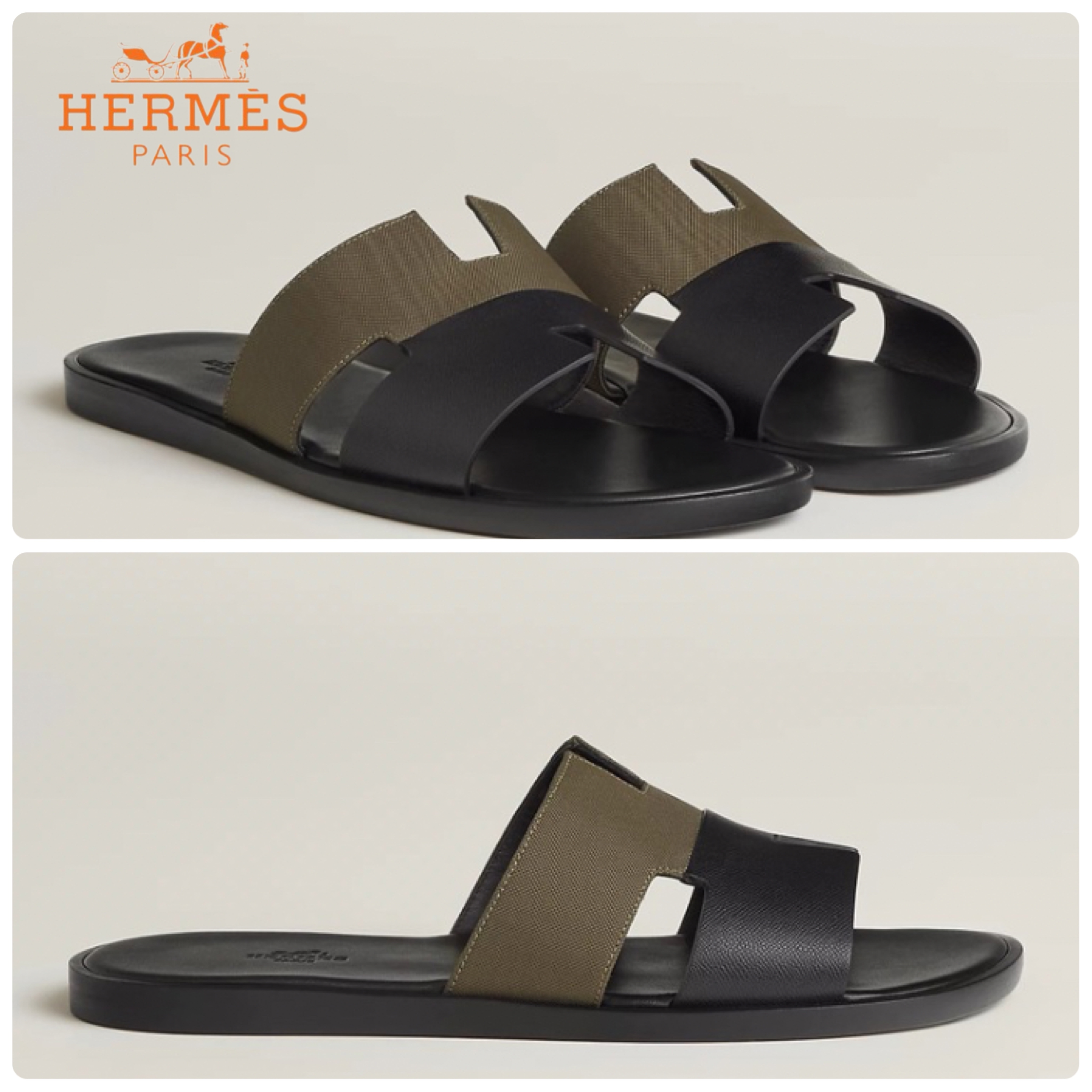 ◆秋に大活躍！シックなバイカラー◆HERMES Izmirsandalサンダル
