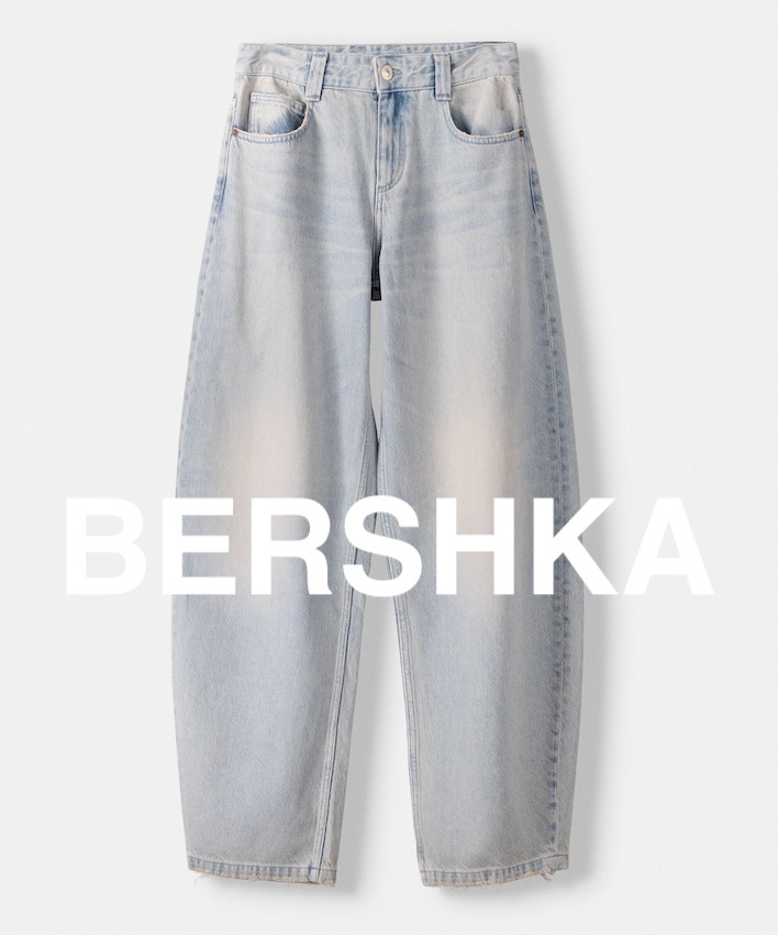 ★ドイツ発*BERSHKA*新作*バルーンバギーフィットデニム/UL★
