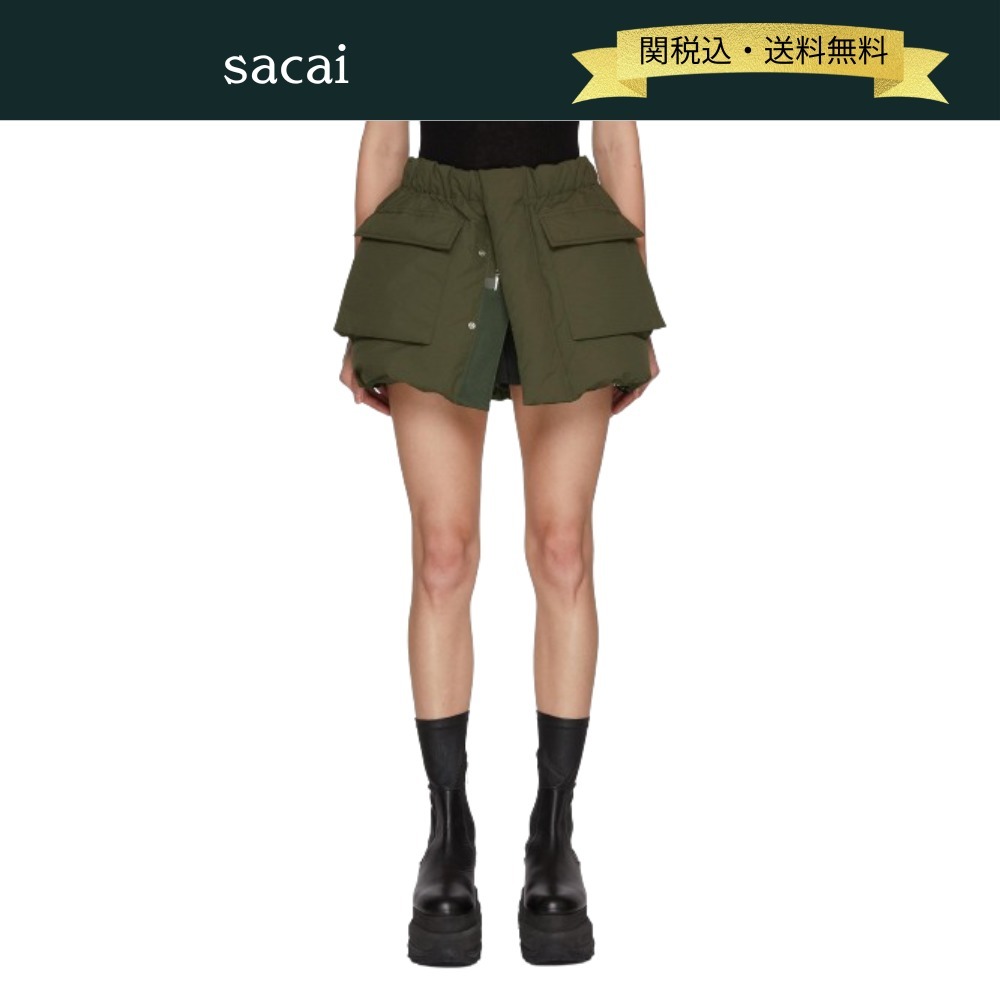 【関税・送料込】sacai パファーパッド入り ショートパンツ