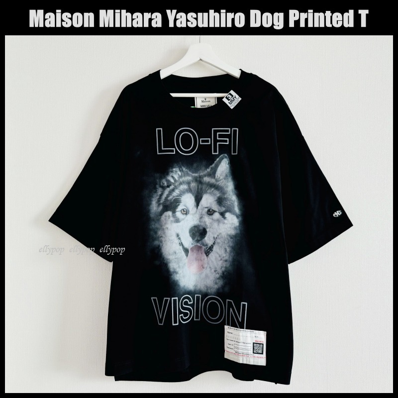 Maison Mihara Yasuhiro Dog Printed T ミハラヤスヒロ Tシャツ
