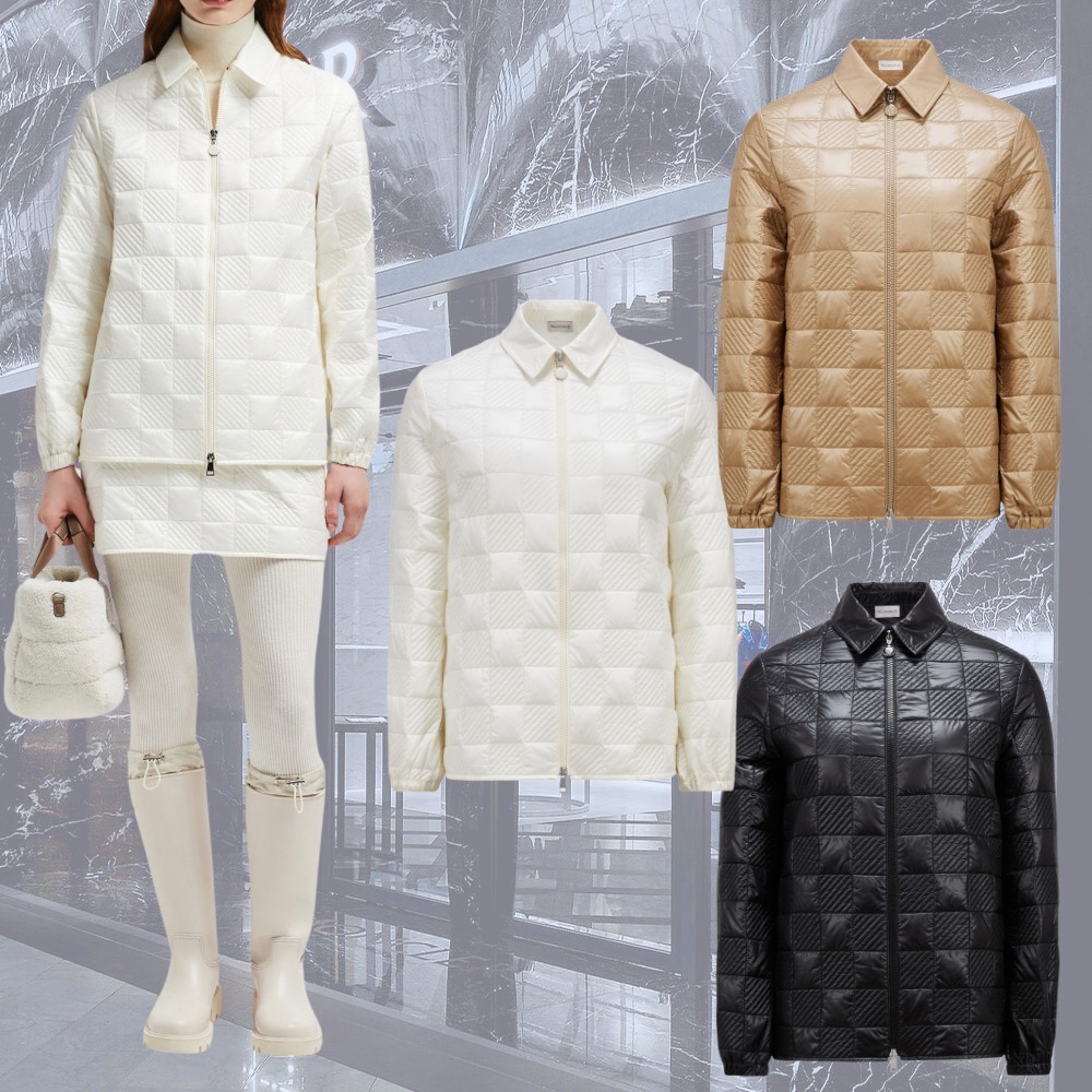 【MONCLER】パッド入りジップアップシャツ