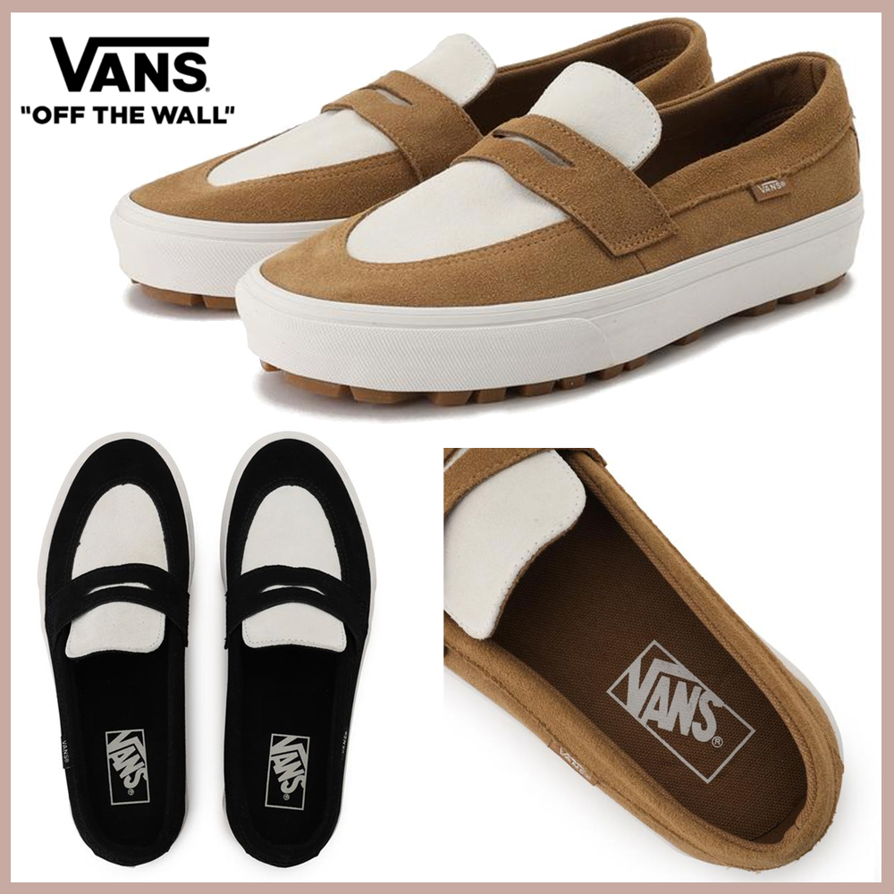国内発☆送料無料！VANS 上品スエードローファー！