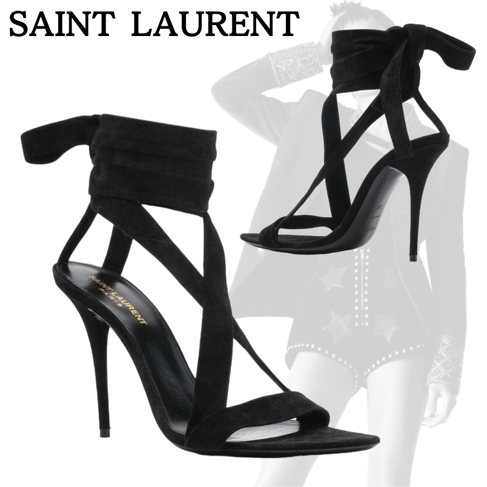 SAINT LAURENT*アイコニックなデザイン*DEVA スエードサンダル