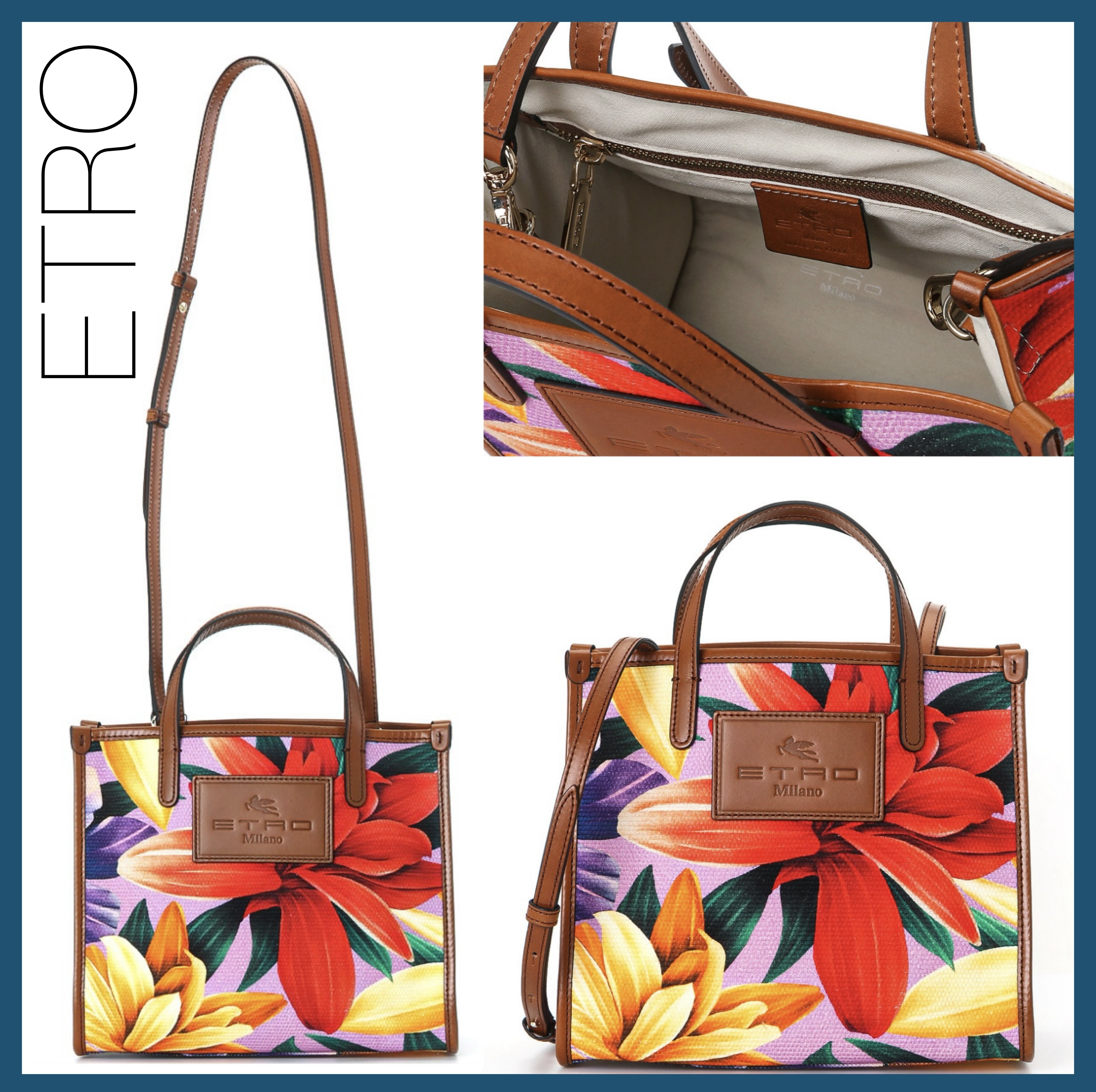 【関税込み】 ☆ETRO☆ ジャカード プリント トートバッグ