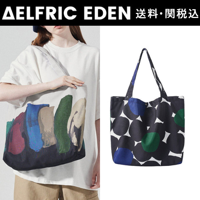 【Aelfric Eden】グラフィティキャンバスショルダーバッグバッグ