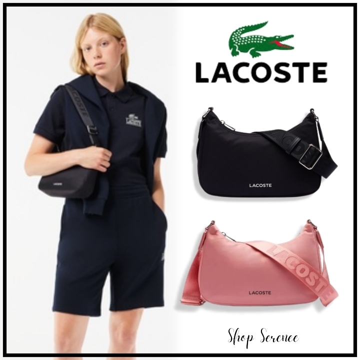 ☆関税込☆【LACOSTE】アクティブナイロン ホーボーバッグ