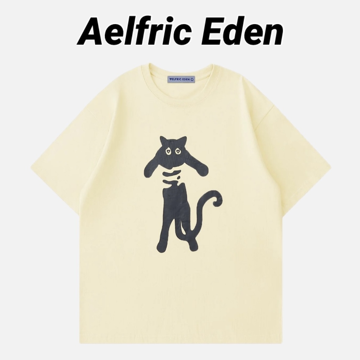 ◆Aelfric Eden◆ユニセックス Cute Cat Tシャツ 送料込