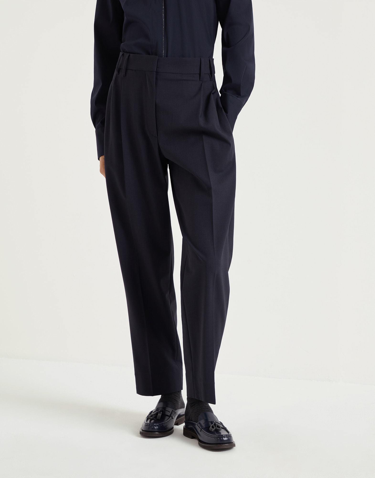 《送料無料》 BRUNELLO CUCINELLI Slouchy trousers with monili