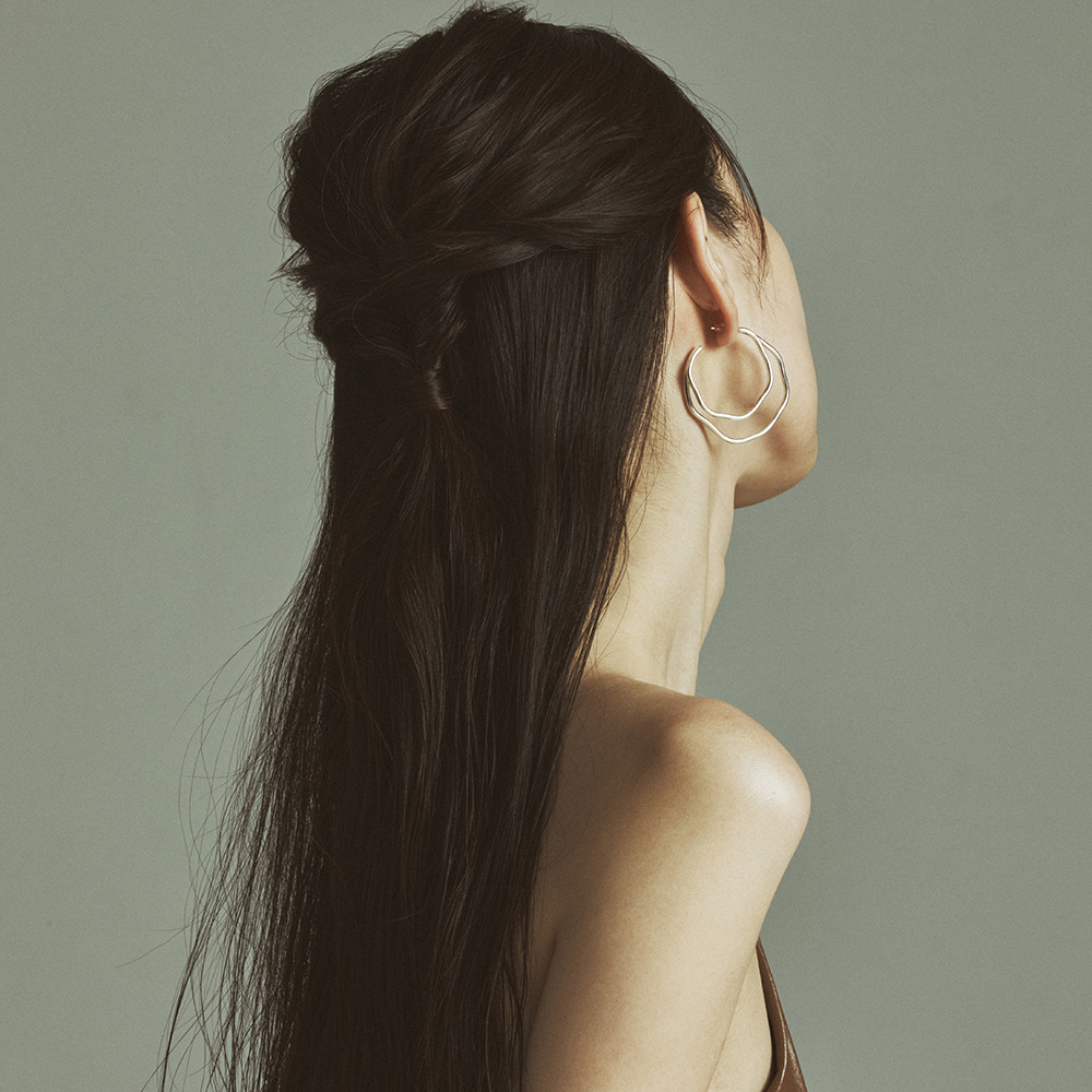 [COLD FRAME] ☆ / NEW LUX C-HOOP EARRINGS