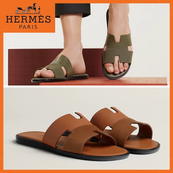 ◆秋にぴったりのスエード素材◆HERMES Izmir サンダル レザー