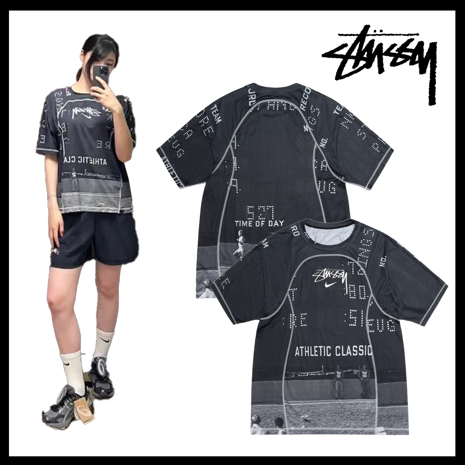 【Stussy】 X Nike UV Crew Black ★男女共用★ / 追跡付