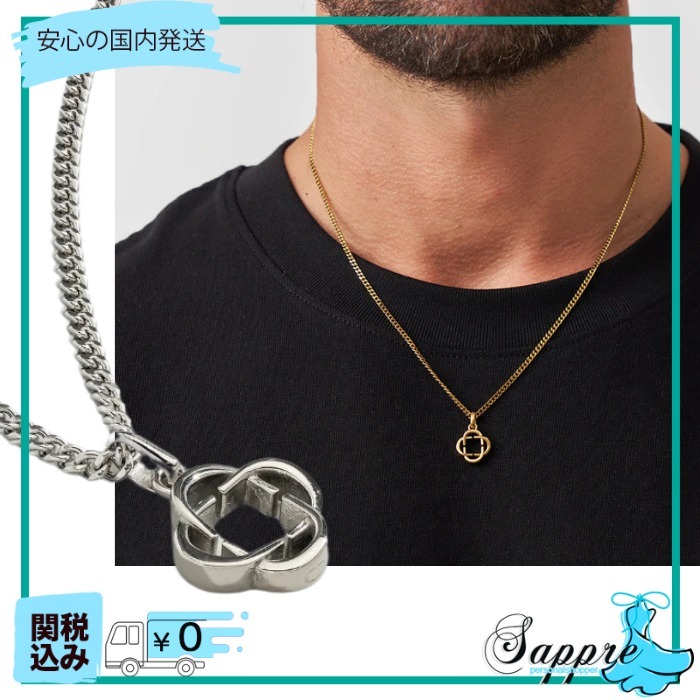 【CRAFTD London】Clover デザイン ペンダント ネックレス