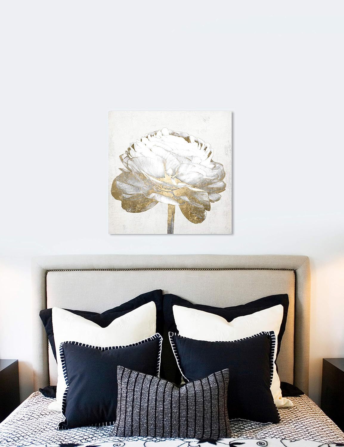 開店記念セール！ Light and Gold キャンバス 76x76cm Gal Oliver Floral White II その他