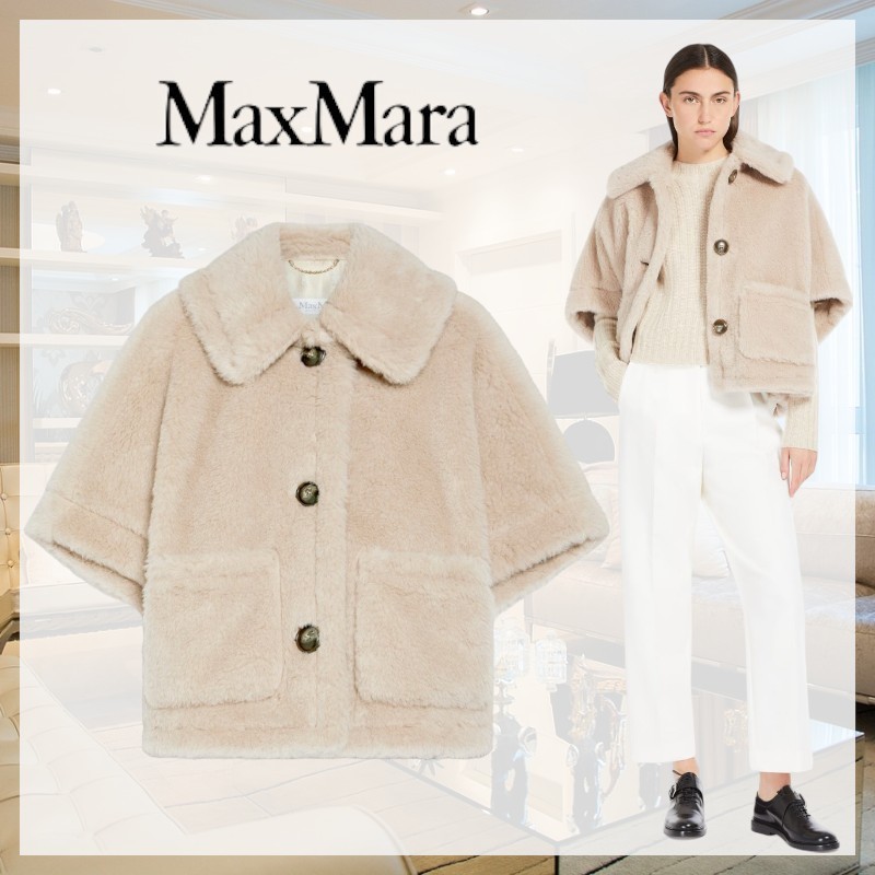 【定番☆大人気】Max Mara《NEWTERZO1》テディベア ケープ