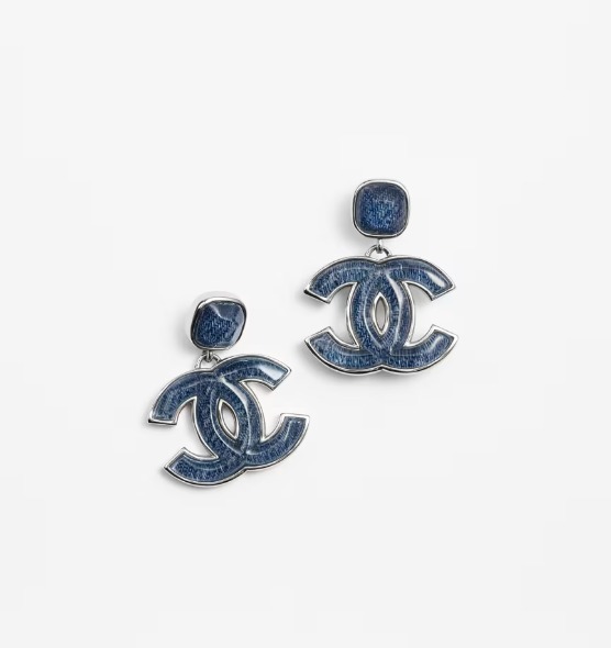 《24B★》CHANEL ピアス デニム風