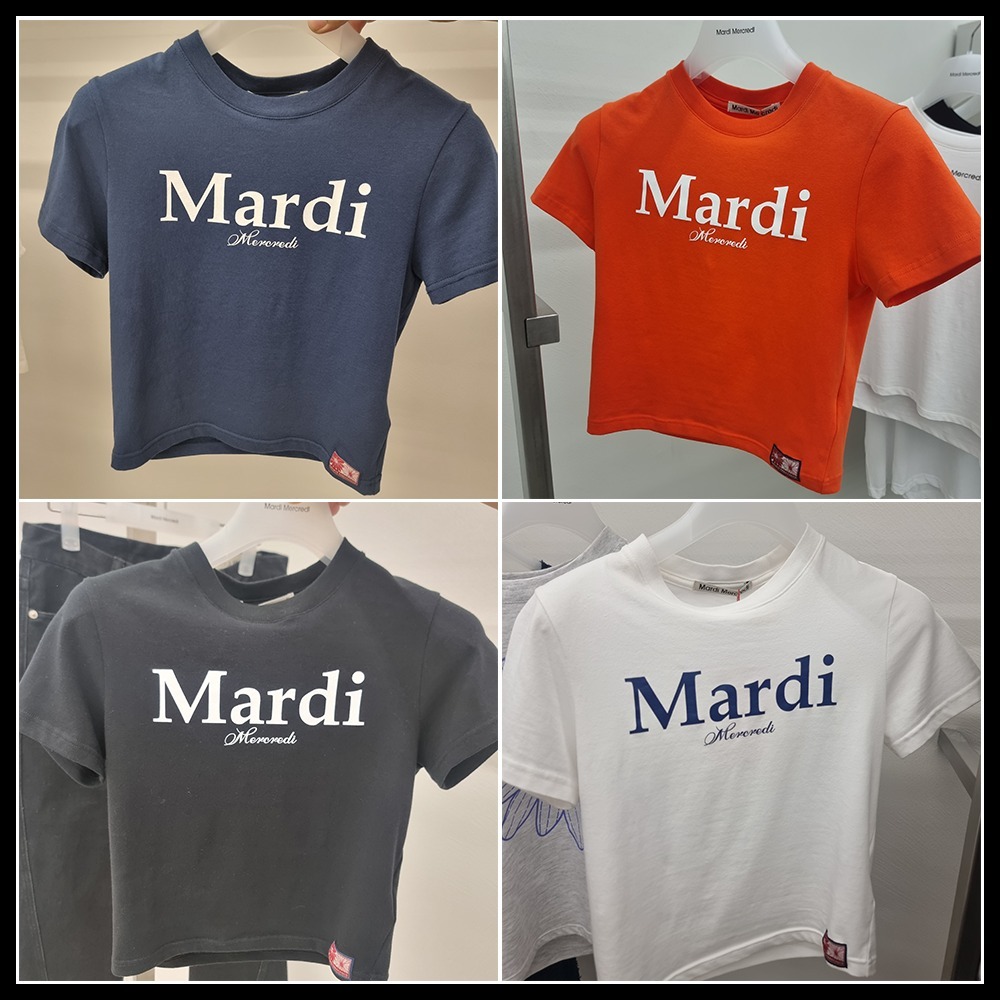 ★MARDI MERCREDI★CROPPED TSHIRT MARDI CLASSIC★大人気★