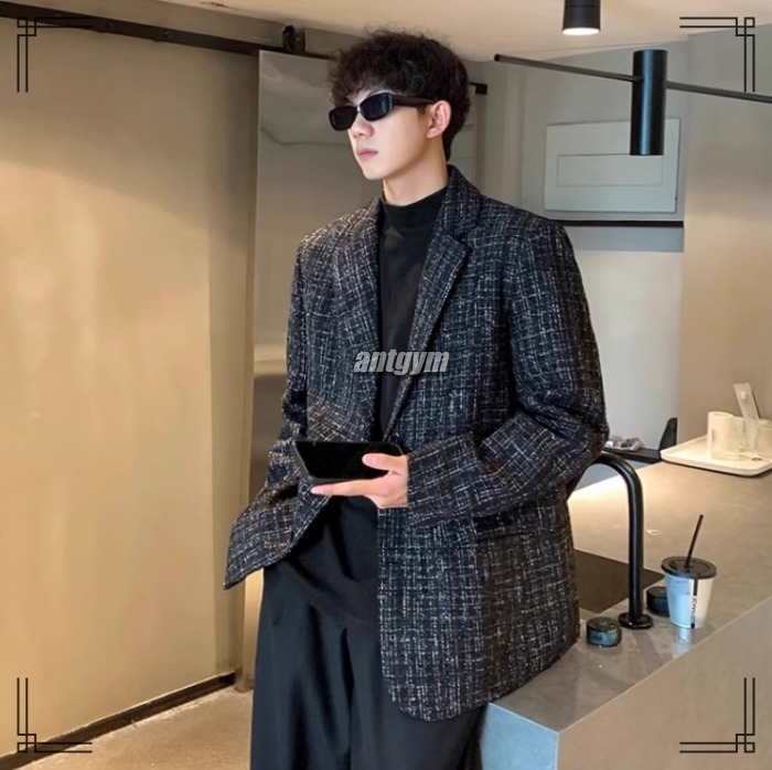 テーラードジャケット M〜3XL シングルブレスト