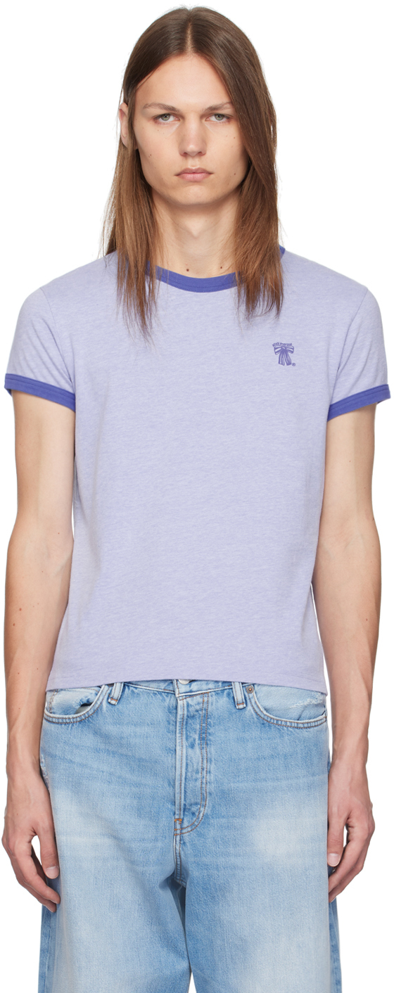 【関税込み】Acne Studios ブルー ロゴ Tシャツ