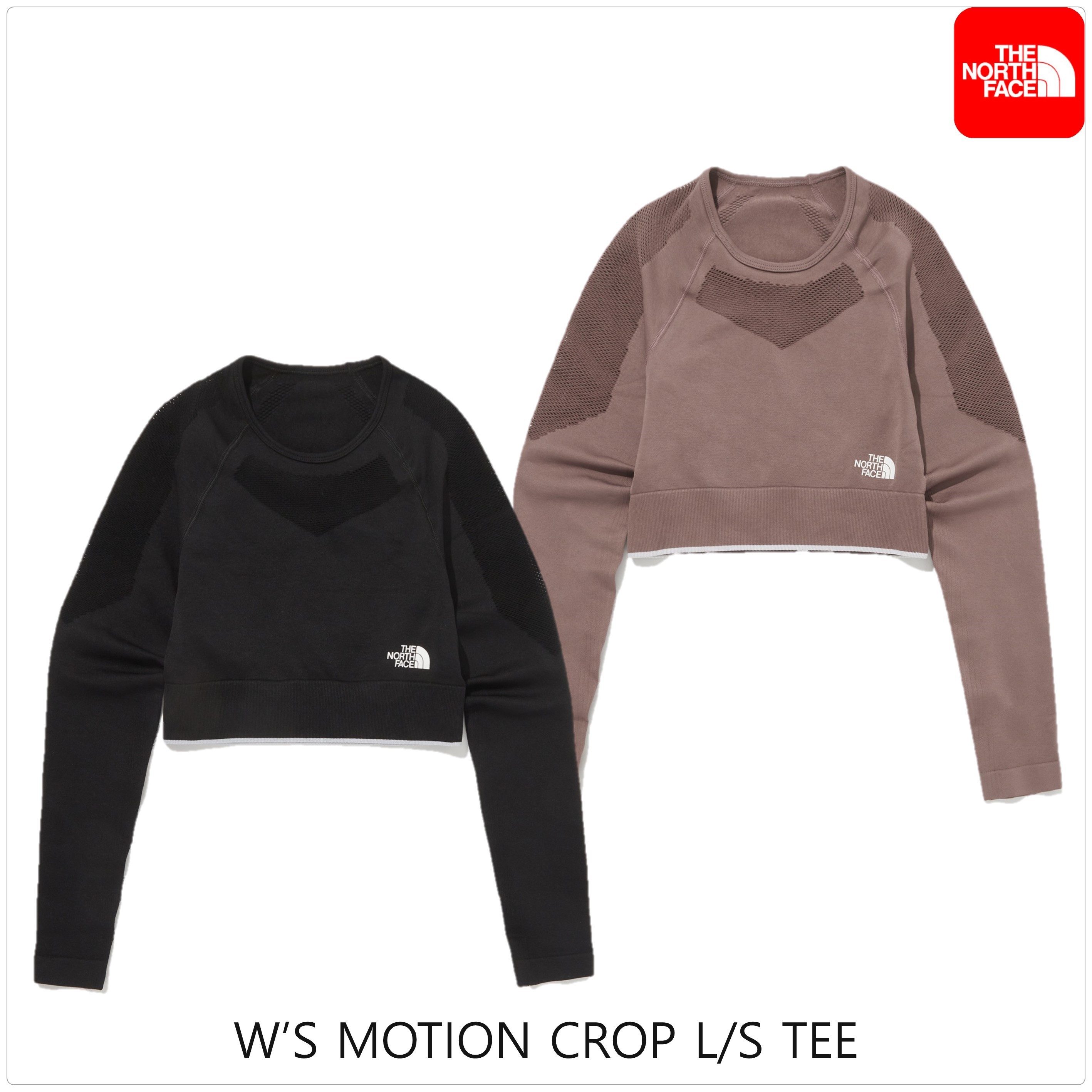 [ノースフェイス] W'S MOTION CROP L/S Tシャツ ★新作・24AW★