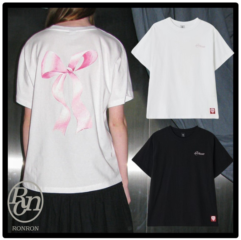 ★送料・関税込★RONRON★BIG CRAYON RIBBON BASIC FIT T SHIRT