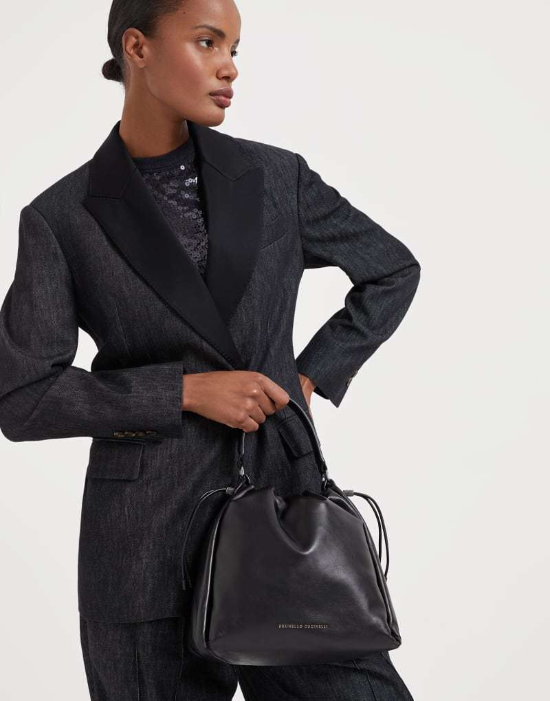 《送料無料》 BRUNELLO CUCINELLI Soft leather bucket bag