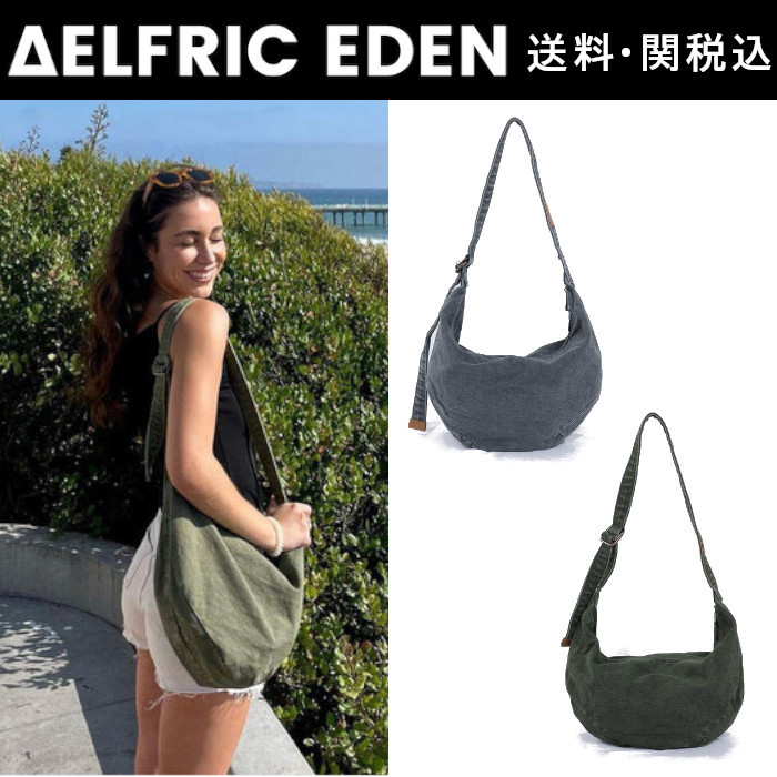 【Aelfric Eden】ダメージ加工 ウォッシュ加工 斜めバッグ