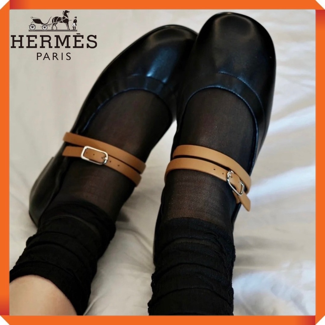 【カラー3色♪】HERMES バレエシューズ 《ジョリー》