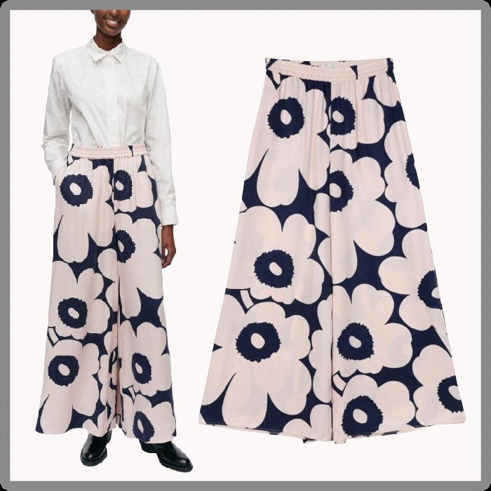 24AW■marimekko■Eranto Unikko パンツ リヨセル ビスコース