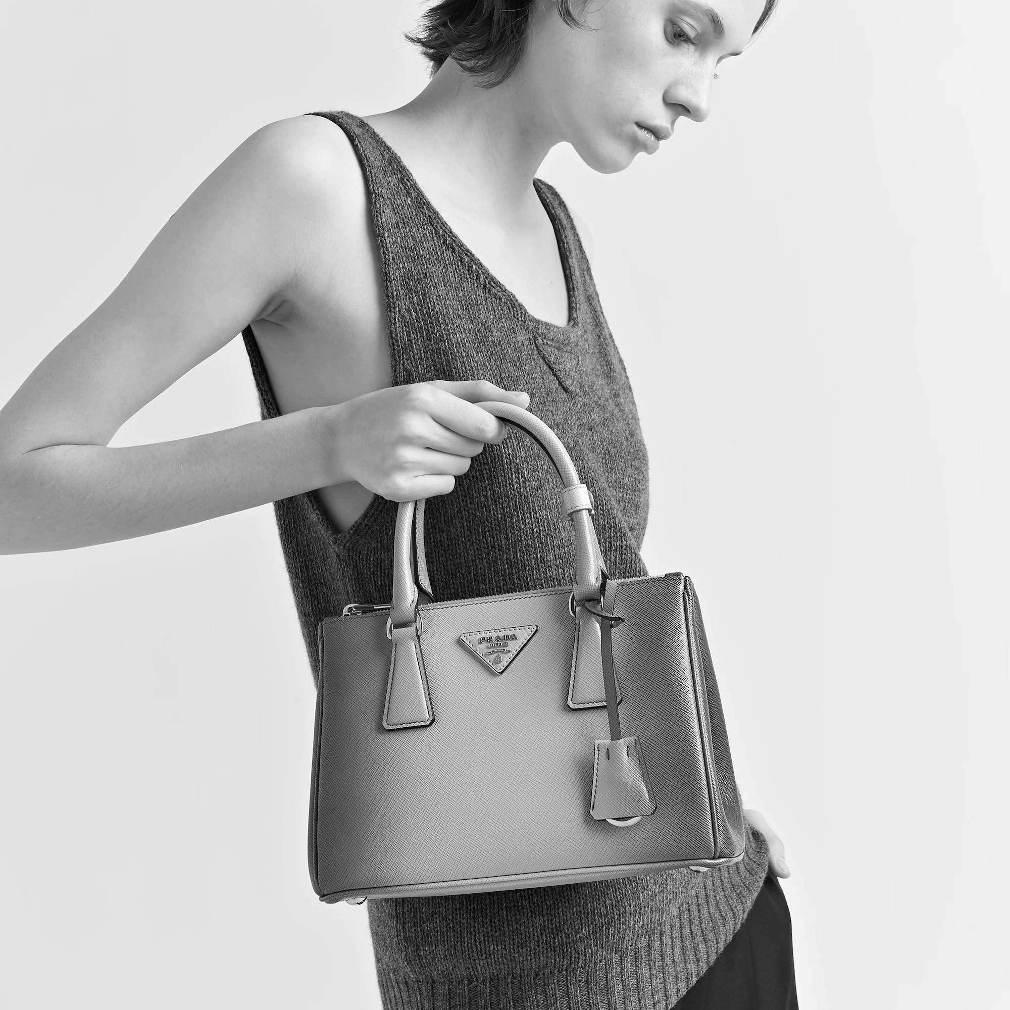 ハンドバッグ PRADA | Small Prada Galleria ombre Saffiano leather bag