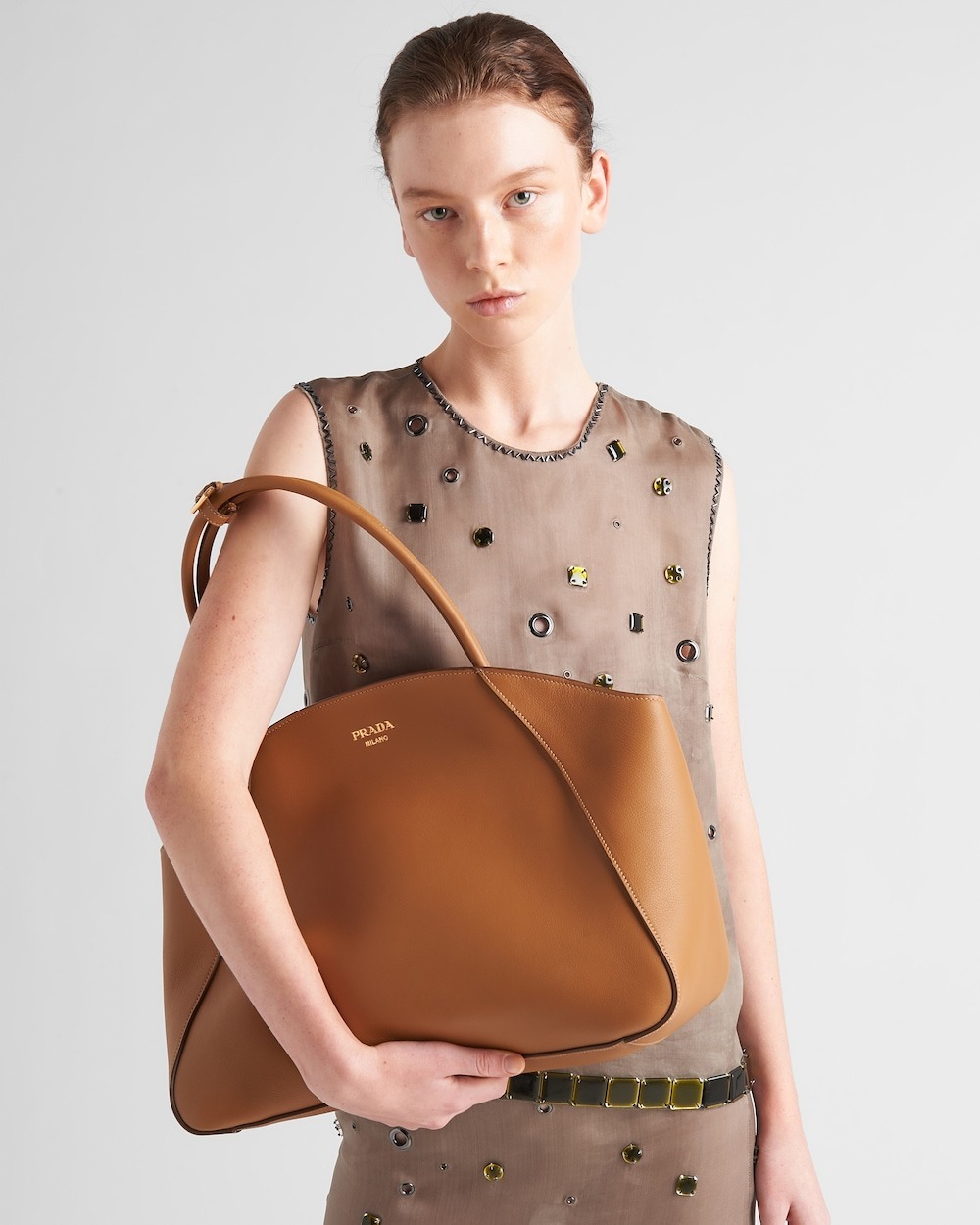 トートバッグ PRADA | Large leather tote bag 1BG510_2CYS_F03BH_V_OOO