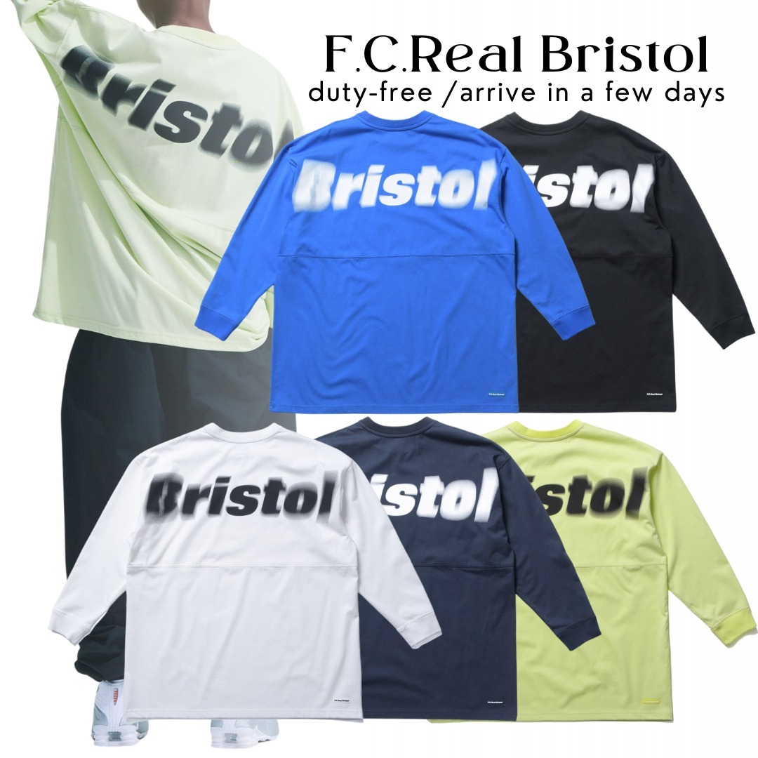 【F.C.Real Bristol】BLURRED BIG LOGO L/S TEAM BAGGY TEE