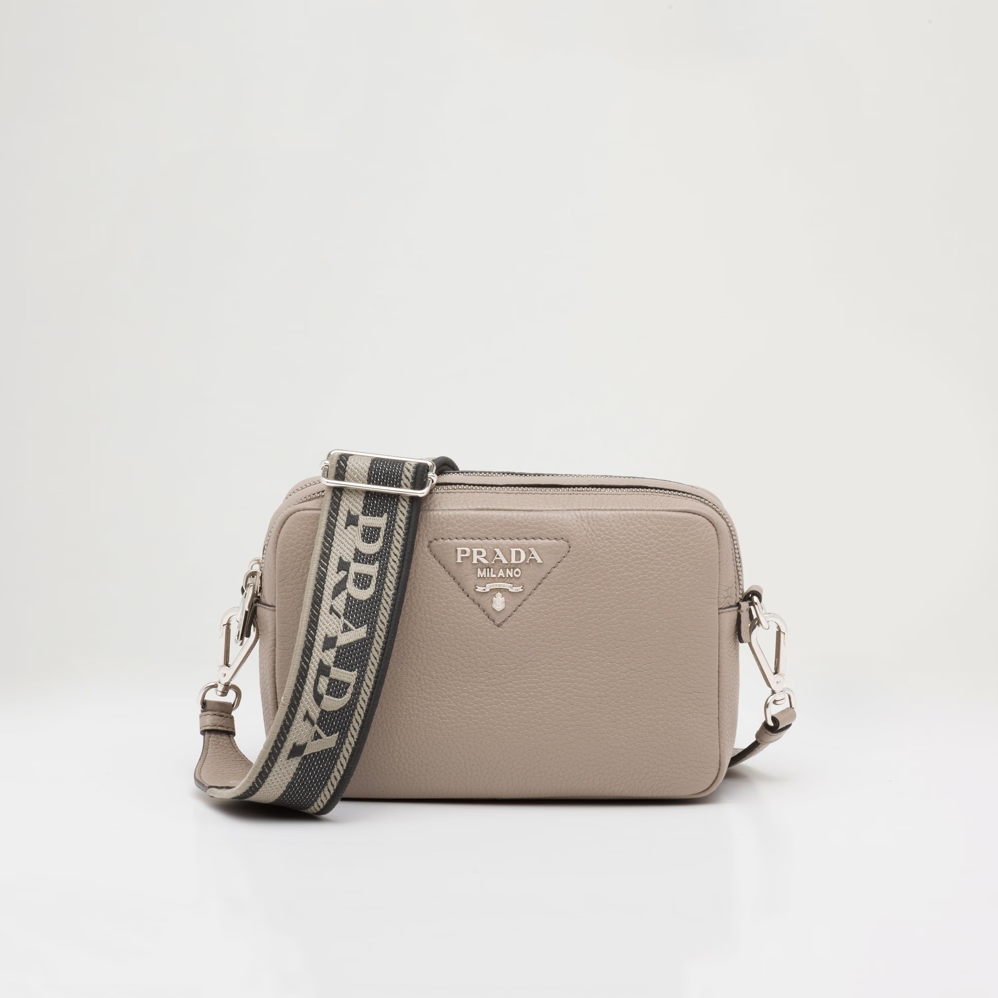 ショルダーバッグ・ポシェット PRADA | Medium leather bag logo detachable shoulder strap