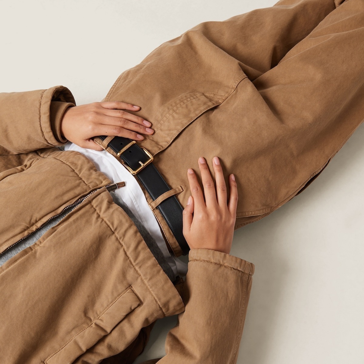 ボトムスその他 MiuMiu | Garment-dyed gabardine pants