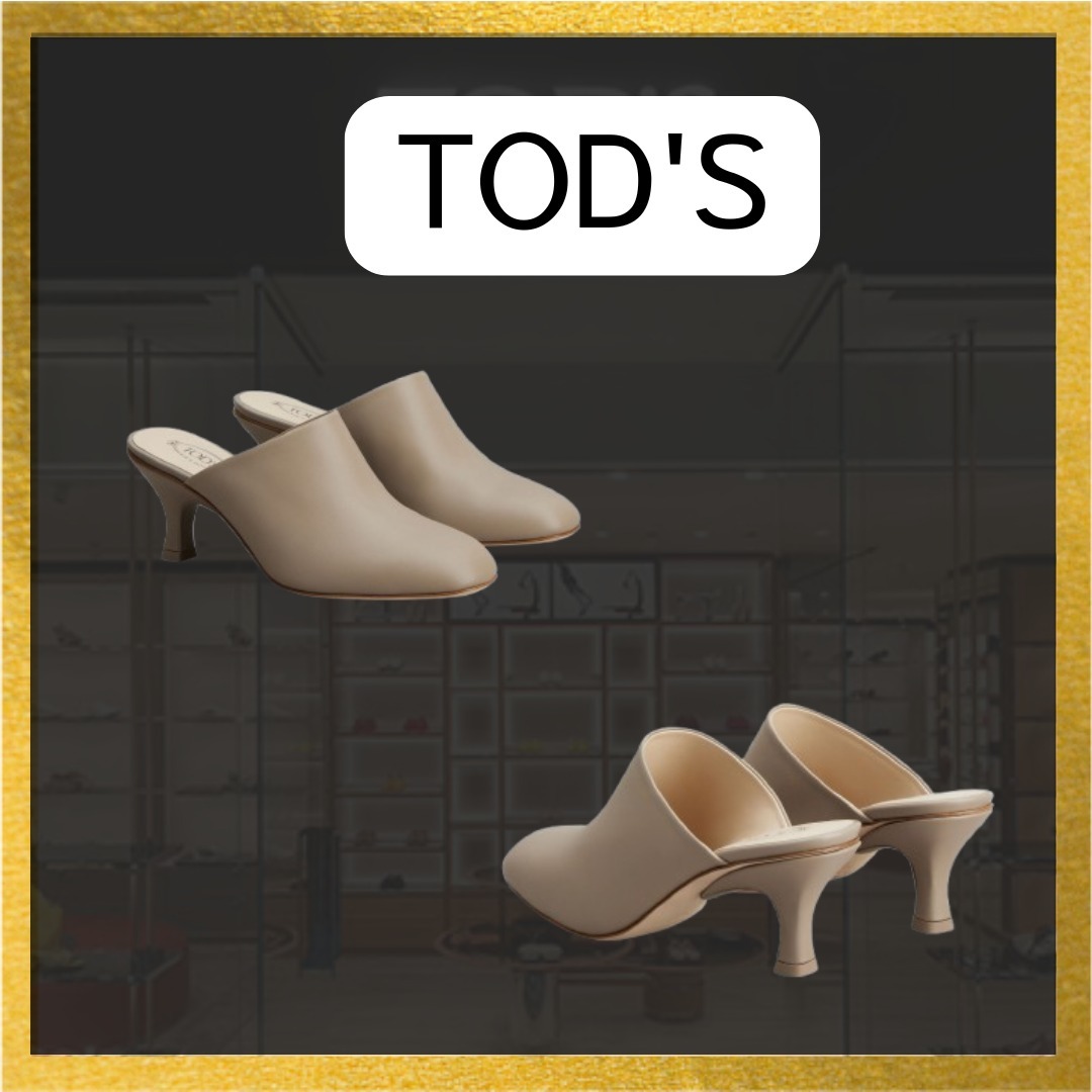 【国内発送関税込】【TOD'S】65 レザーミュール