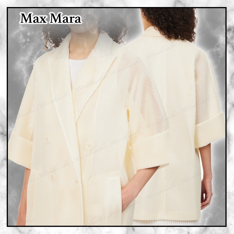 ◆MAX MARA◆クワット ピークラペル ダブルブレストコート◆