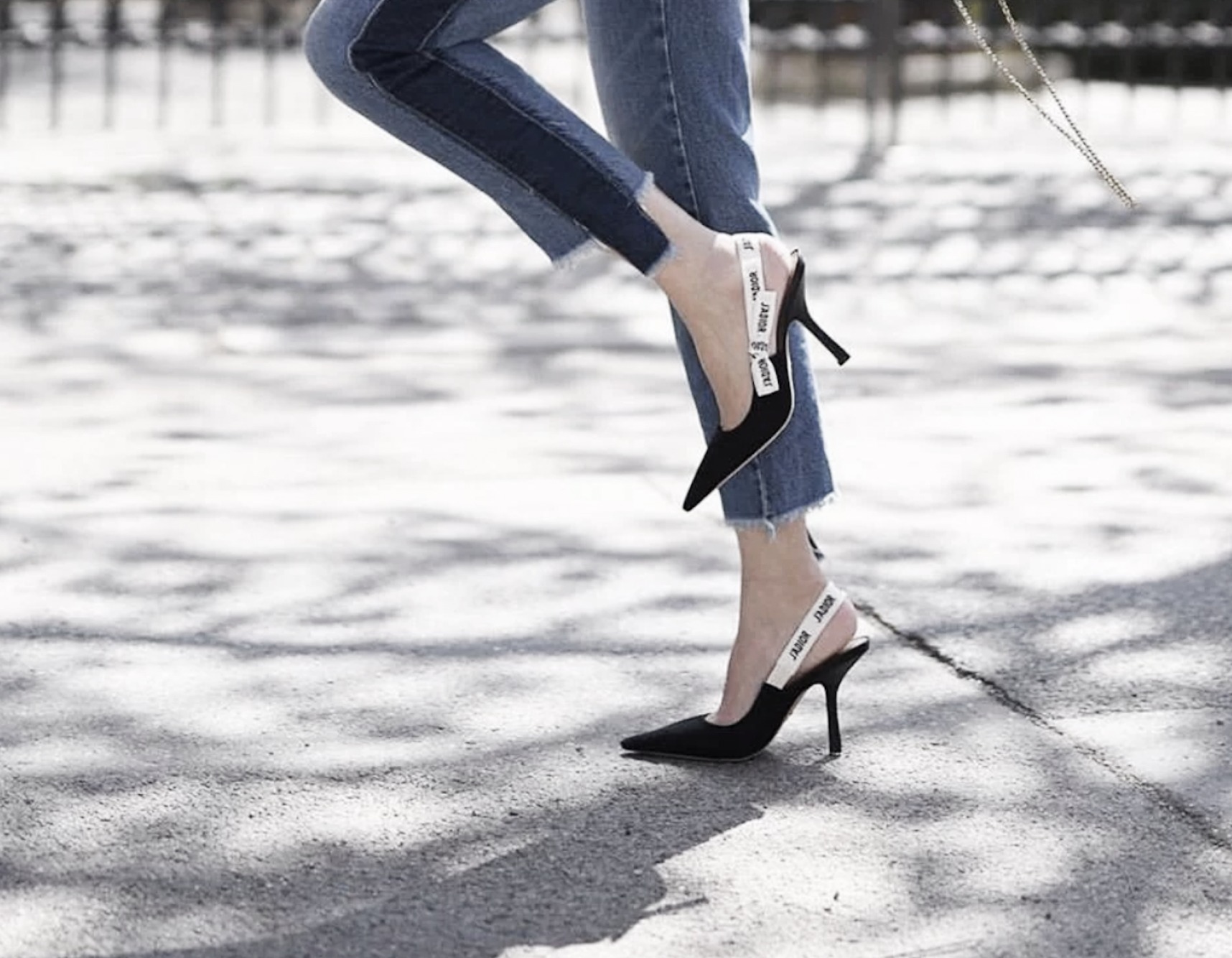サンダル・ミュール Dior | Black Technical Fabric J'ADIOR SLINGBACK