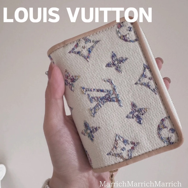 Louis Vuitton《ロゴがかわいい♪》ミニ 財布 ジップ