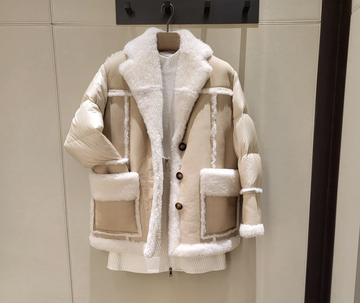 ダウンジャケット・コート MONCLER | Ilay Shearling Down Jacket