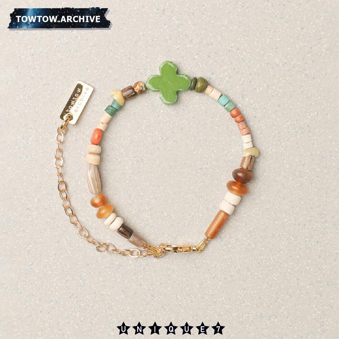 【tta】 FULL CLOVER BRACELET GRASS : ARCHIVE-049