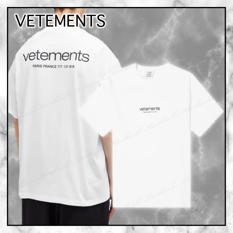 ◆VETEMENTS◆ロゴプリント◆クルーネックコットンTシャツ◆
