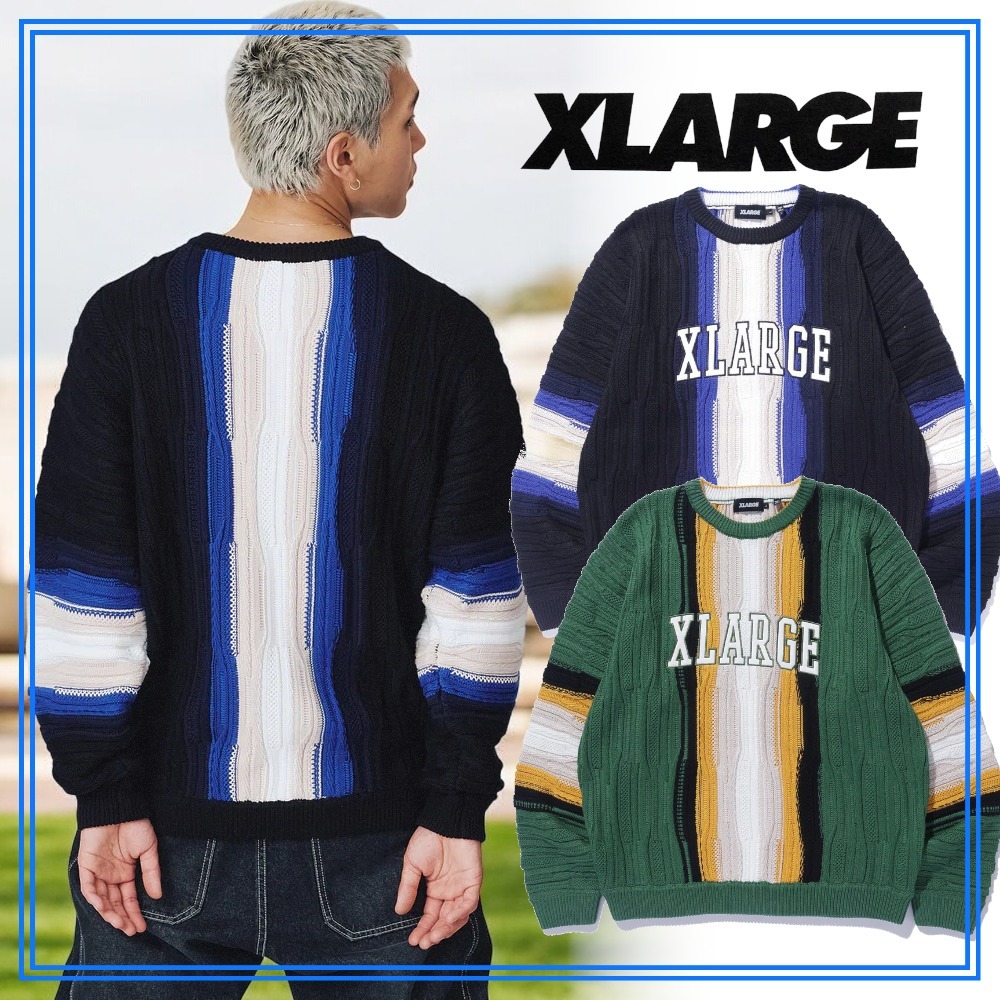 大人気 早い者勝ち XLARGE 3D CREWNECK KNIT 主役級アイテム